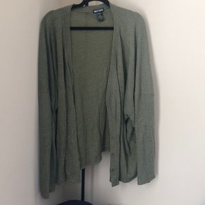 Green knit sweater